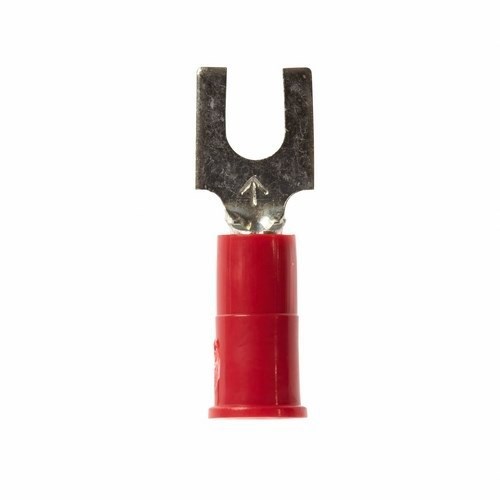 product 3M™ Highland™ Vinyl Insulated Block Fork Terminal BFV10-8Q, AWG 12-10, 25/bag, 10 Bags/Case