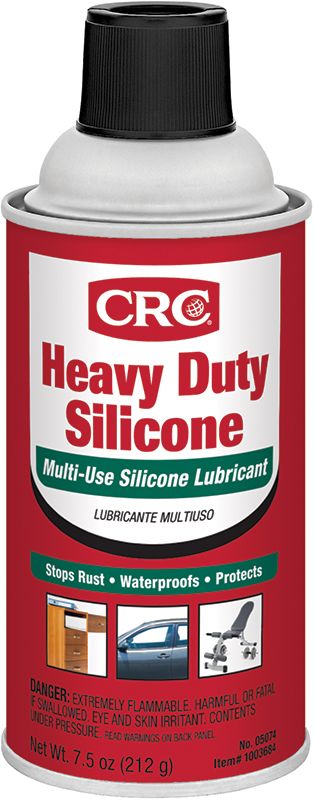 CRC® 03204 Chute Lube® Extremely Flammable Non-Staining Film Silicone Lubricant, 16 oz Aerosol Can, Liquid Form, Clear/Water White, -15 to 400 deg F