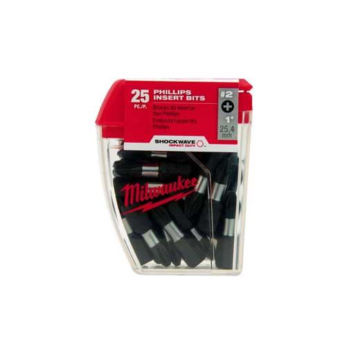 product Milwaukee® SHOCKWAVE™ Impact Duty™ 48-32-4004 Impact Driver Bit Set, 1/4 in, Steel
