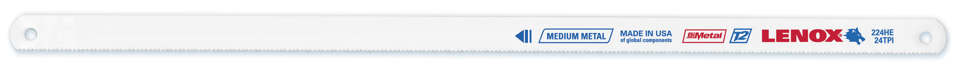 Lenox® 20143V214HE Hacksaw Blade, 1/2 in W x 12 in L Blade, HSS Cutting Edge, 14 TPI, Bi-Metal Blade