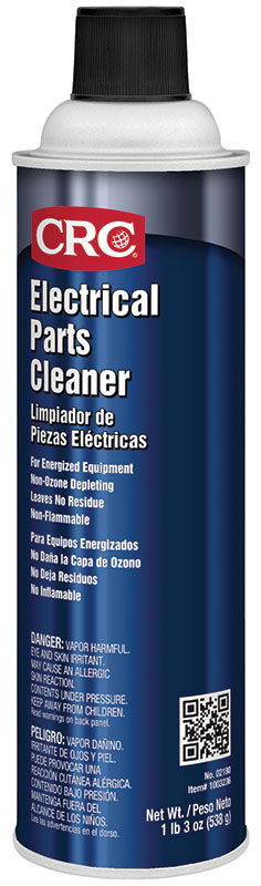 CRC® 02115 Lectra Force™ Multi-Purpose Non-Flammable Electrical Cleaner, 20 oz Aerosol Can, Liquid Form, Clear