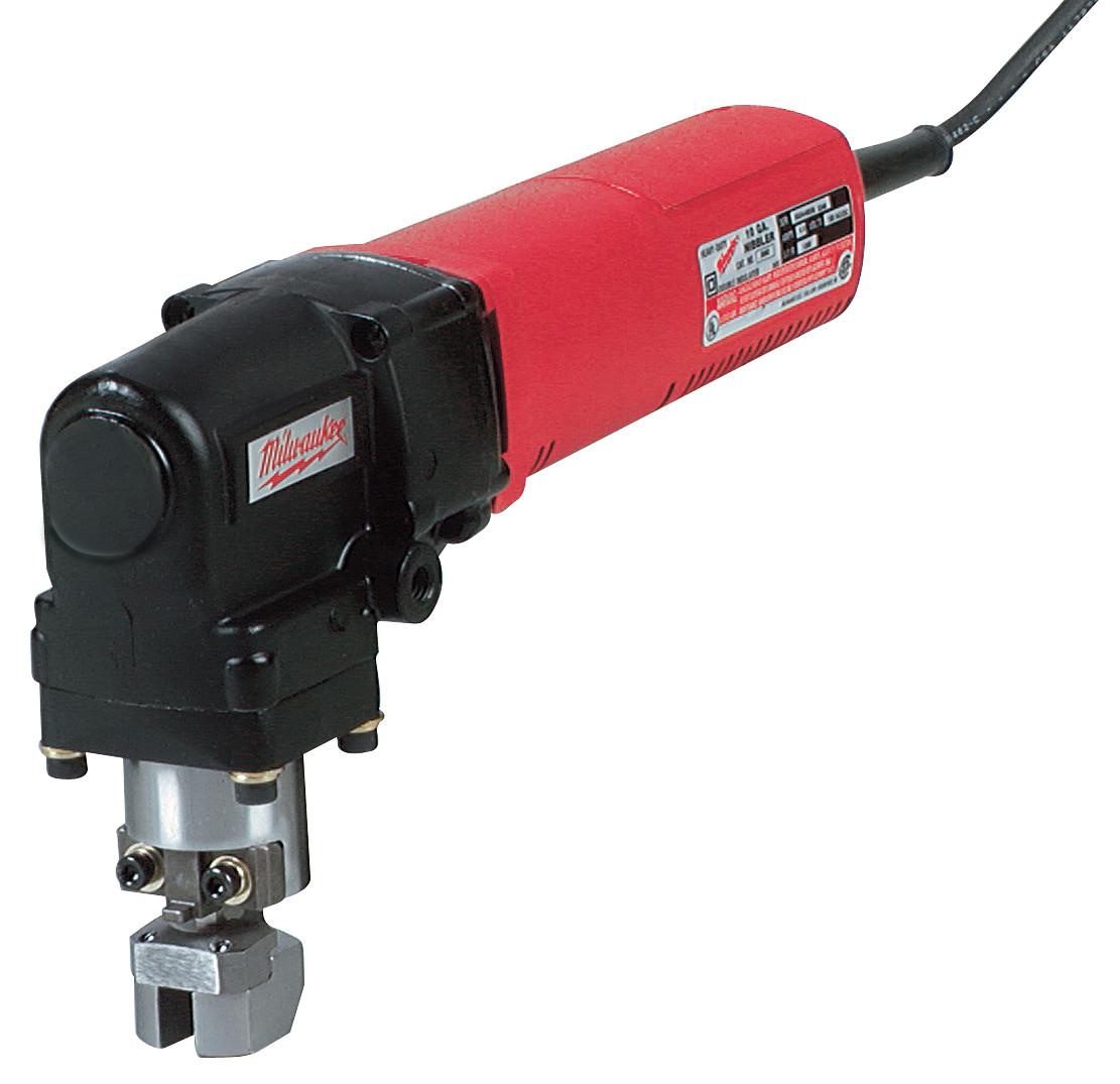 Milwaukee® 6852-20 Double Insulated Corded Electric Shear, 18 ga Cold Rolled Steel, 22 ga Stainless Steel Cutting, 0 to 2500 spm, 120 VAC, 12-1/4 in OAL