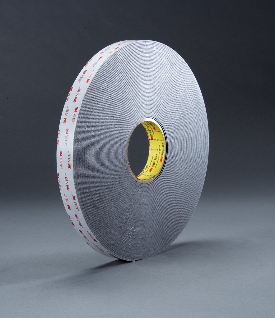 product 3M™ VHB™ Tape 4611, Dark Gray, 3/4 in x 36 yd, 45 mil, 12 Roll/Case