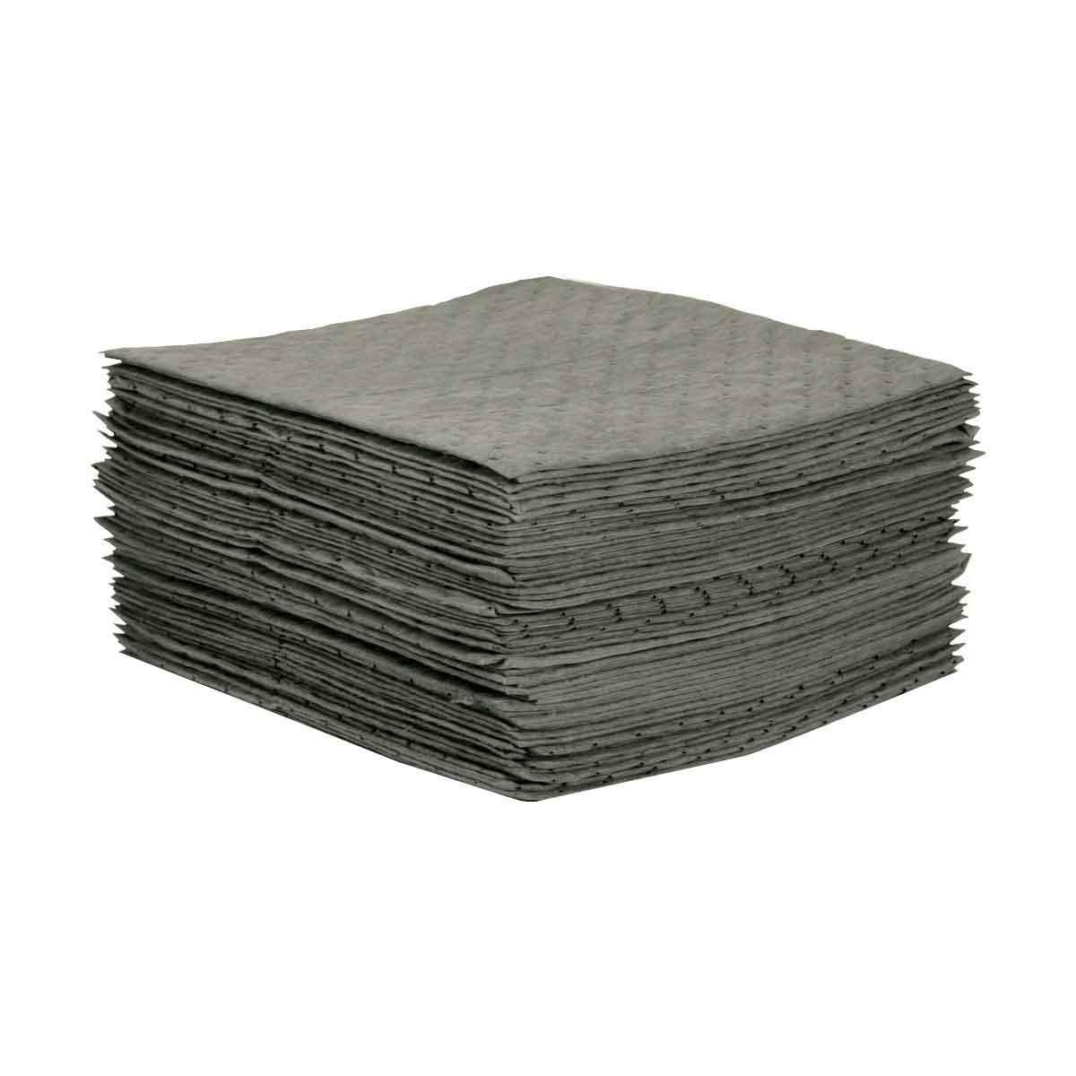 product SPC&reg; BASIC&reg; BPO100 Heavyweight Perforated Absorbent Pad, 17 in L x 15 in W x 1 ply THK, 20.5 gal Absorption, Meltblown Polypropylene