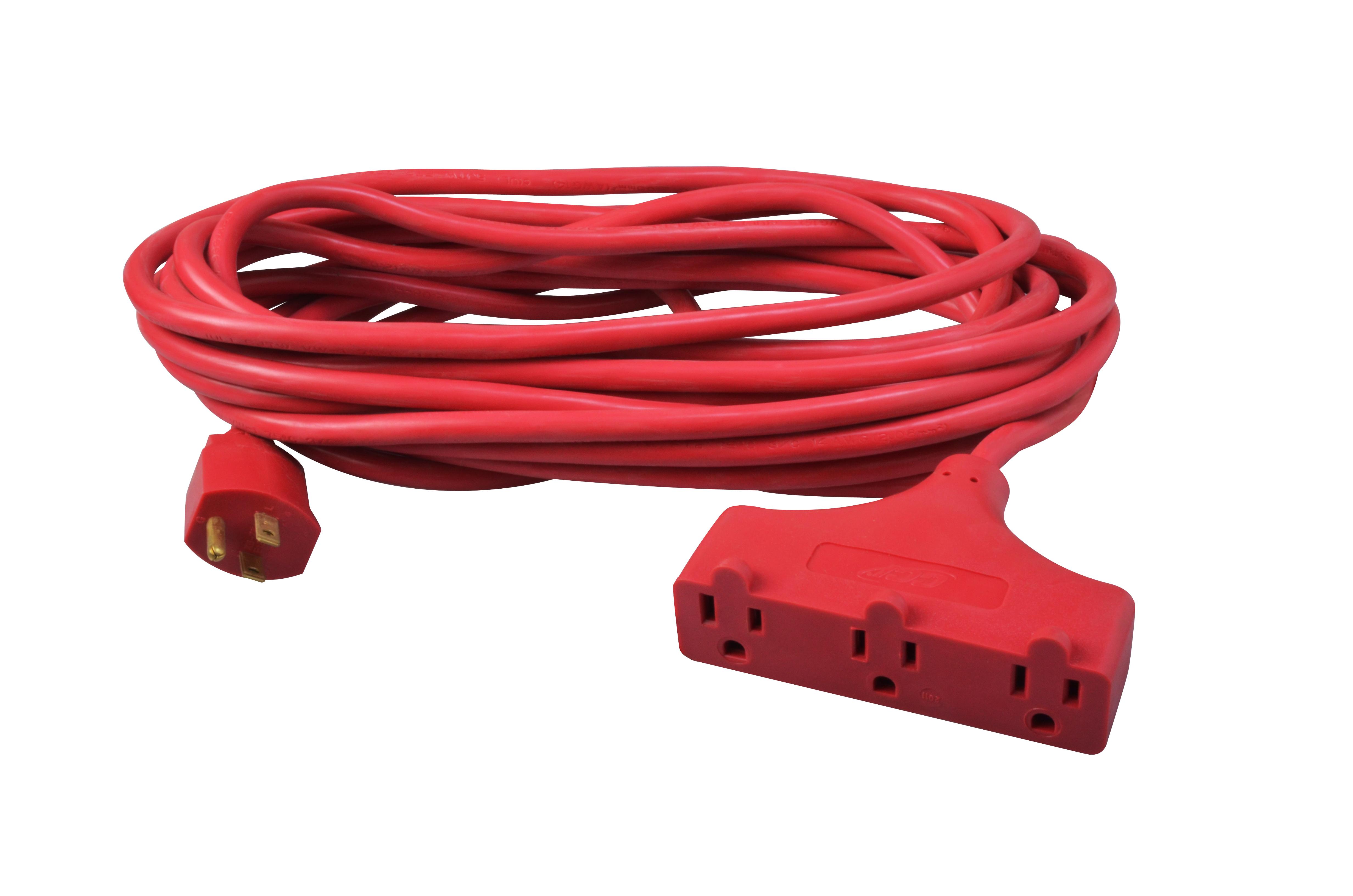 Southwire&reg; Tri-Source&reg; 4218SW8804 Type SJTW Extension Cord, 125 V AC, (3) 14 AWG Bare Copper Conductor, 50 ft L