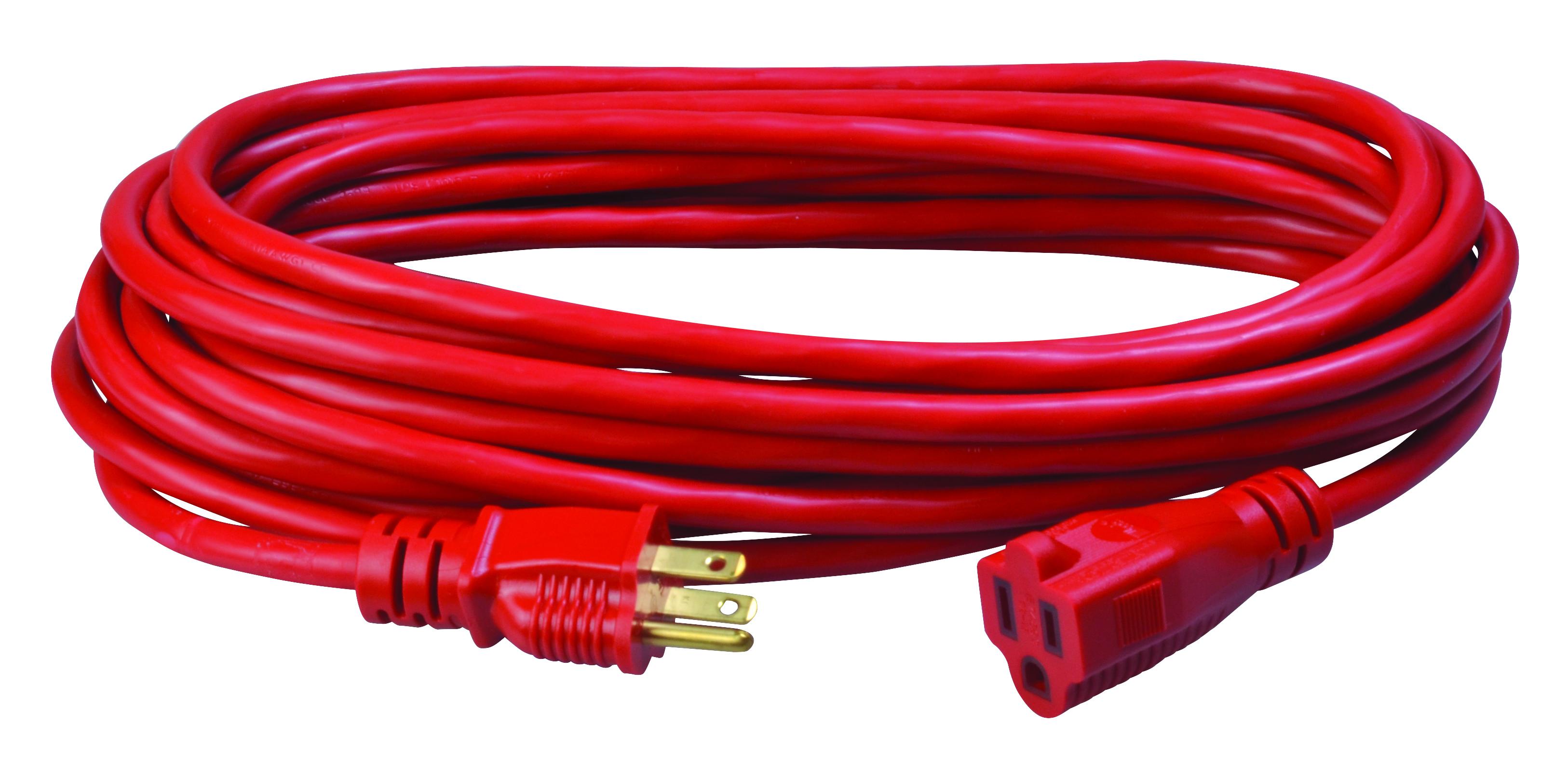 Southwire&reg; 2407SW8804 Type SJTW Extension Cord Set, 125 V AC, 15 A, 25 ft L Cord, 3 Conductors
