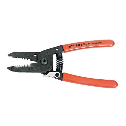 product Proto® J299 Anvil Insulated Wire Stripping/Crimping Plier, 22 to 10 AWG, 8-5/8 in OAL