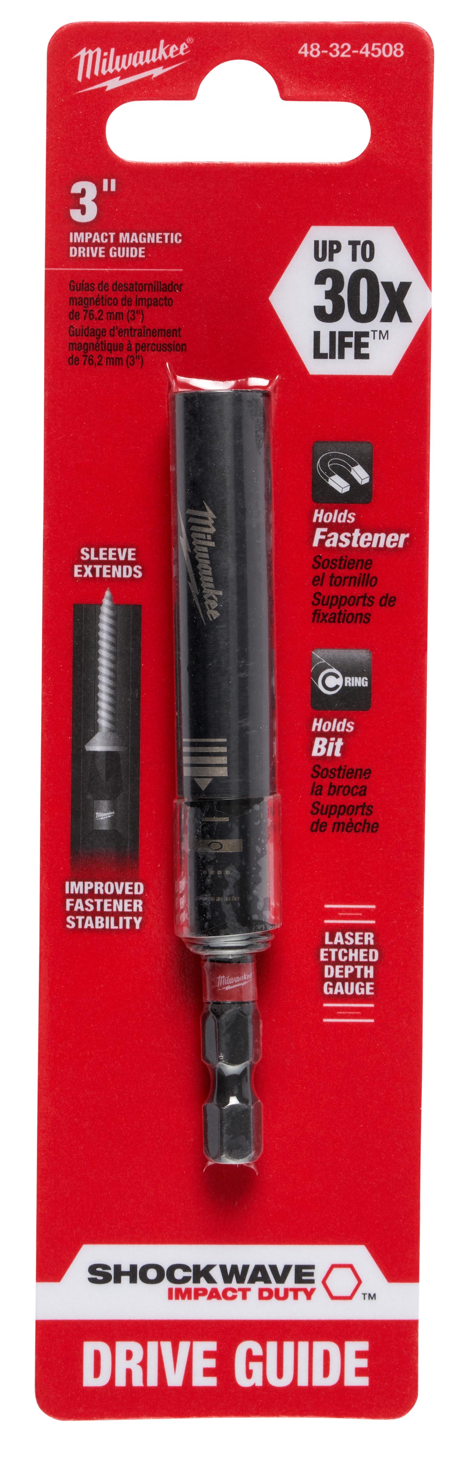 product Irwin® Speedbor® 4935704 Lock-N-Load Magnetic Quick-Change Bit Holder, 1/4 in Drive, Carbon Steel
