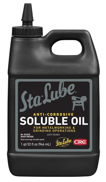 Sta-Lube&reg; 1007828 Non-Flammable Soluble Oil, 32 oz Bottle, Liquid Form, Amber, 0.92