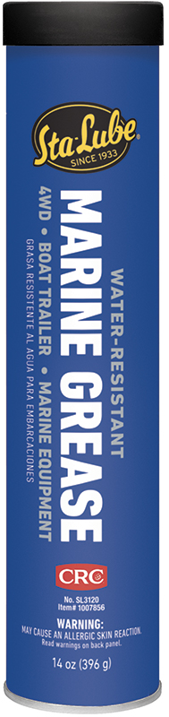 Sta-Lube&reg; SL3120 Non-Flammable Bearing Grease, 14 oz Cartridge, Semi-Solid to Solid Grease Form, Blue, 0 to 325 deg F