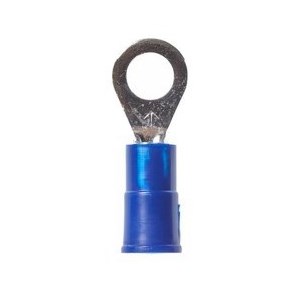 product 3M™ Highland™ Vinyl Insulated Ring Terminal RV18-8Q, AWG 22-18, 25/bag, 10 Bags/Case