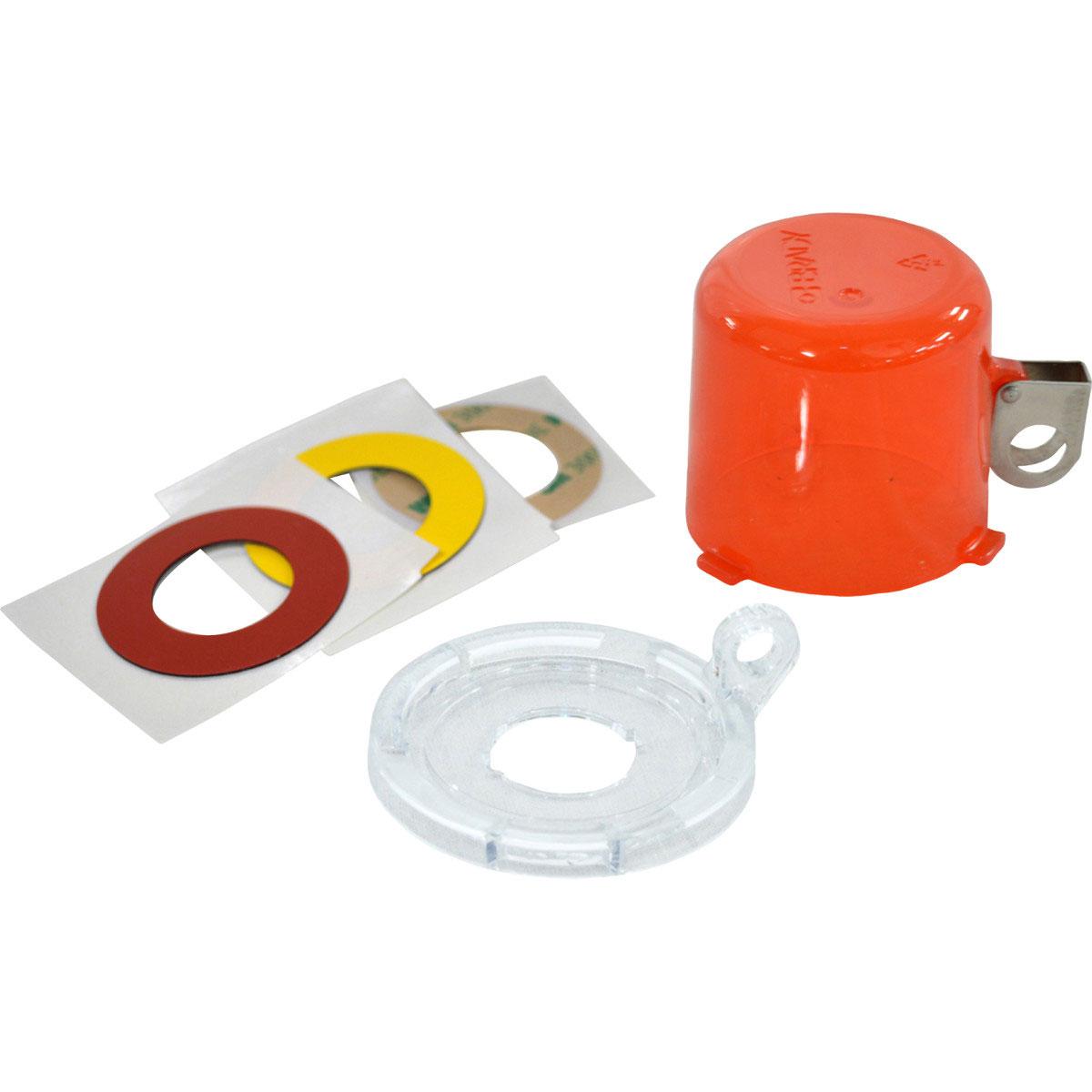 product Brady® 65688 1-Pole Snap-On Circuit Breaker Switch Lockout Device, For Use With 120 VAC Multi-Pole Tie Bar Breaker with Hole in Switch Tongue, 1 Padlocks, 0.282 in Dia Max Padlock Shackle, LOTO-15 Nylon, Red