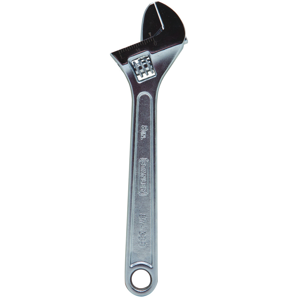 product Williams® 13412A Heavy Duty Industrial Grade Adjustable Wrench, 1-1/2 in, Polished Chrome, 12 in OAL, Chrome Vanadium Steel Body, Chrome Vanadium Steel