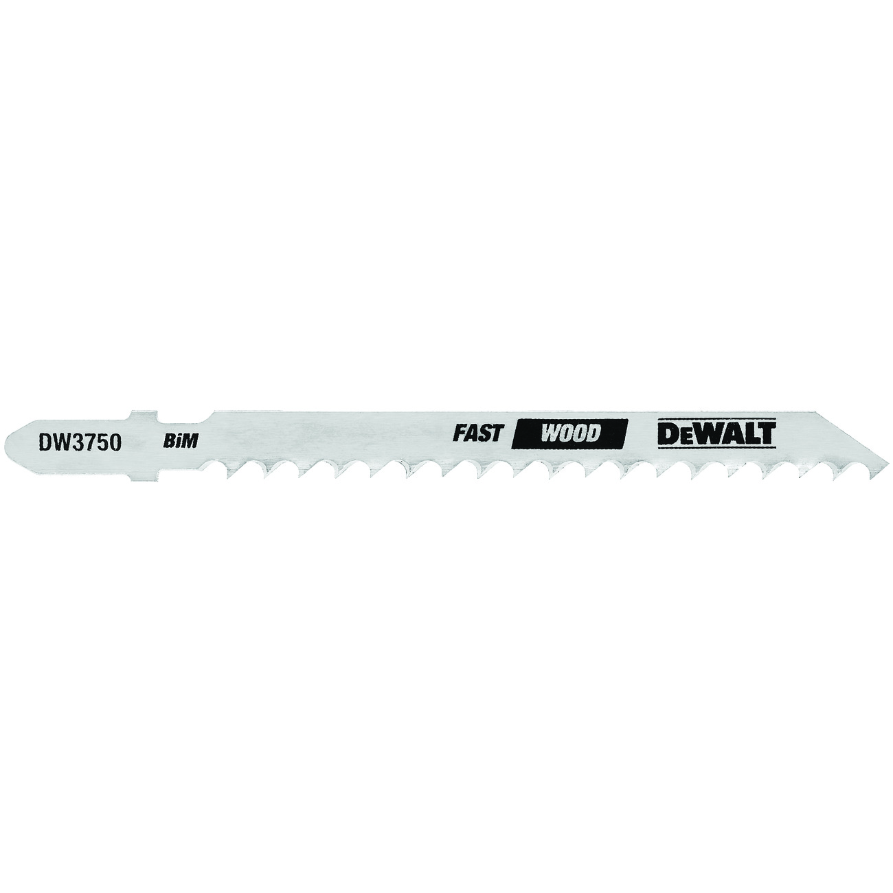 product DeWALT® DW3750H High Performance High Performance Jig Saw Blade, 4 in L, 6 TPI, High Carbon Steel Body