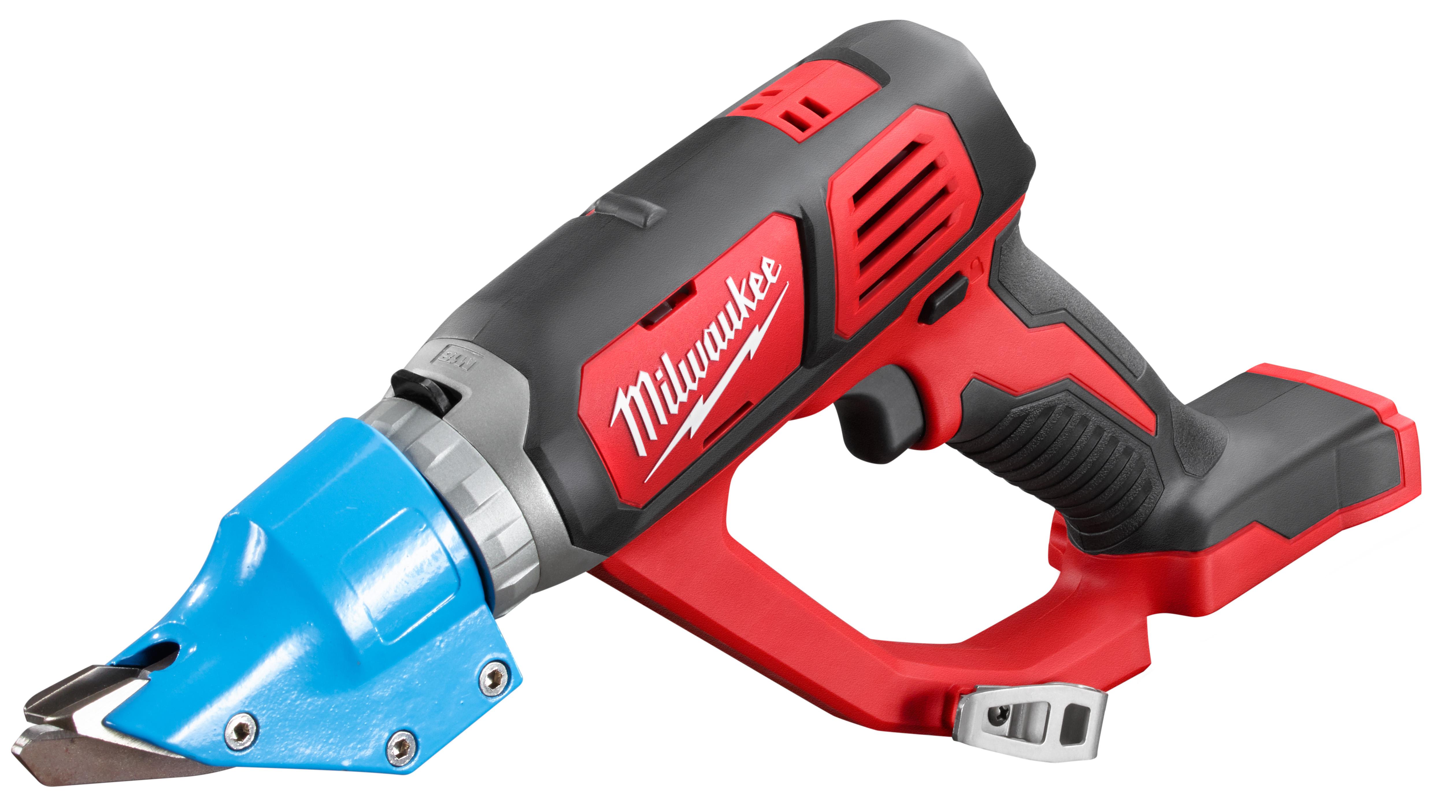Milwaukee® M18™ 2635-20 Double Cut Cordless Shear, 18 ga Cold Rolled Steel, 22 ga Stainless Steel Cutting, 2300 spm, 15.2 in OAL, Lithium-Ion Battery