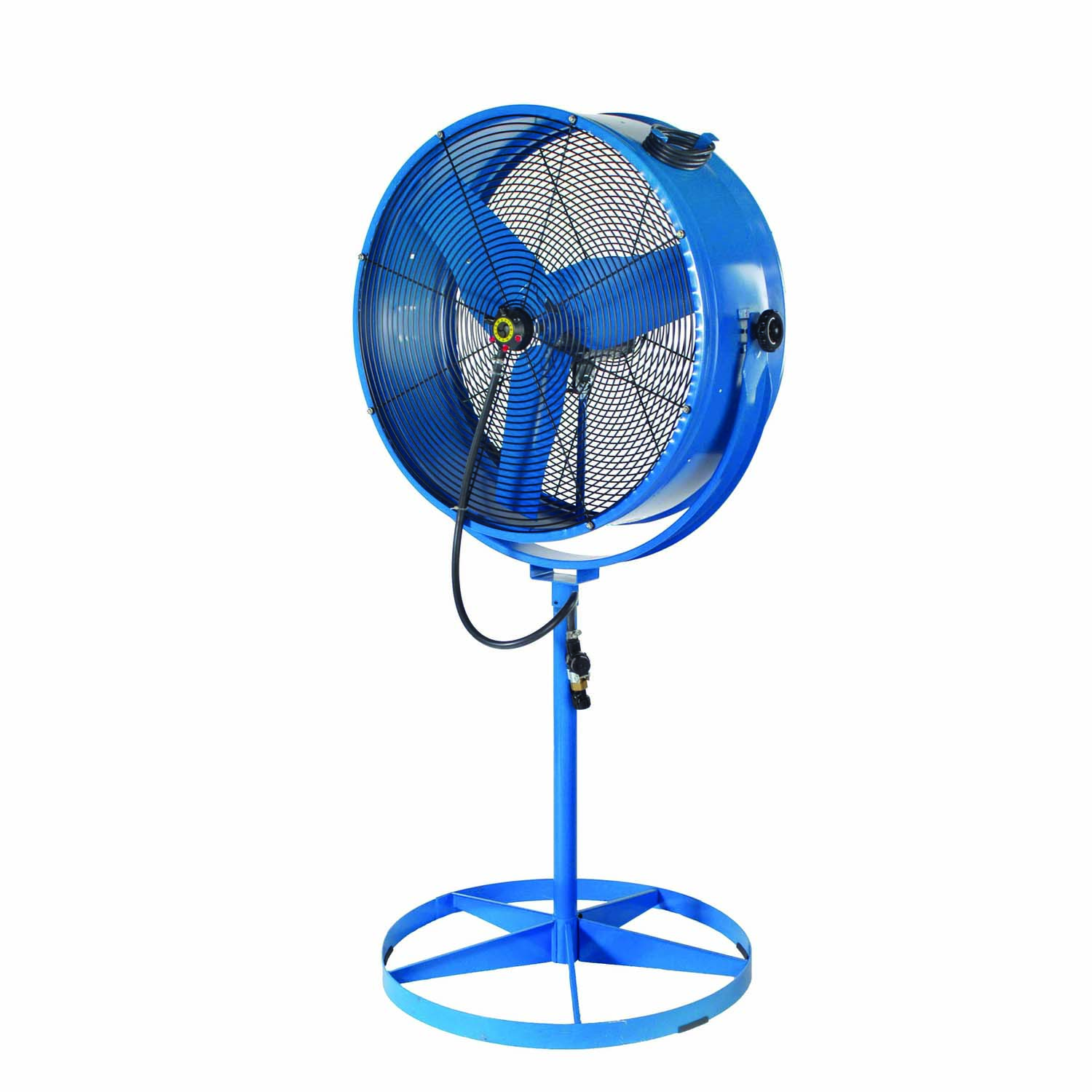 Airmaster&reg; 10501K Direct Drive Heavy-Duty Non-Oscillating Air Circulator, 24 in Dia Blade, 5280 cfm, 115 V AC, 2.7 A