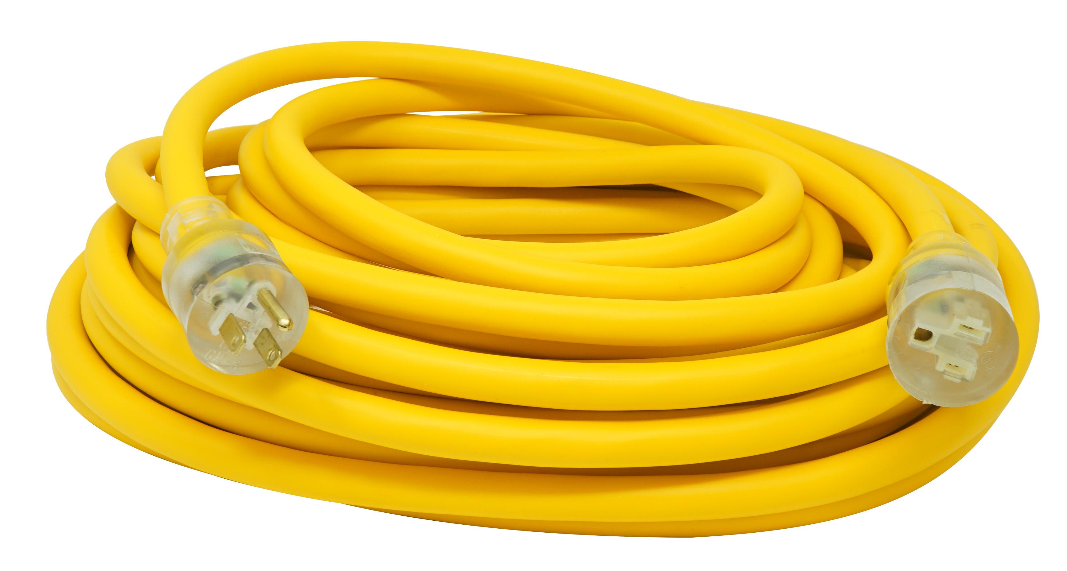 Southwire&reg; Polar/Solar&reg; 1788SW0002 Type SJEOW Insulated All Purpose Extension Cord With Power Indicator Light, 125 V AC, (3) 10 AWG Bare Copper Conductor, 50 ft L