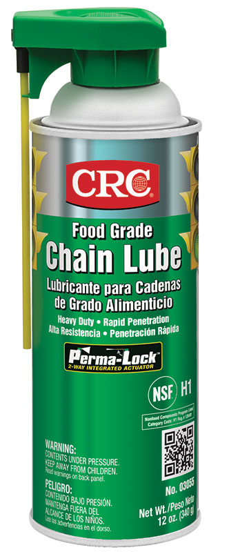 CRC® 03050 Extremely Flammable Synthetic Chain and Wire Rope Lubricant, 16 oz Aerosol Can, Liquid Form, Clear/Light Amber, 0.6771