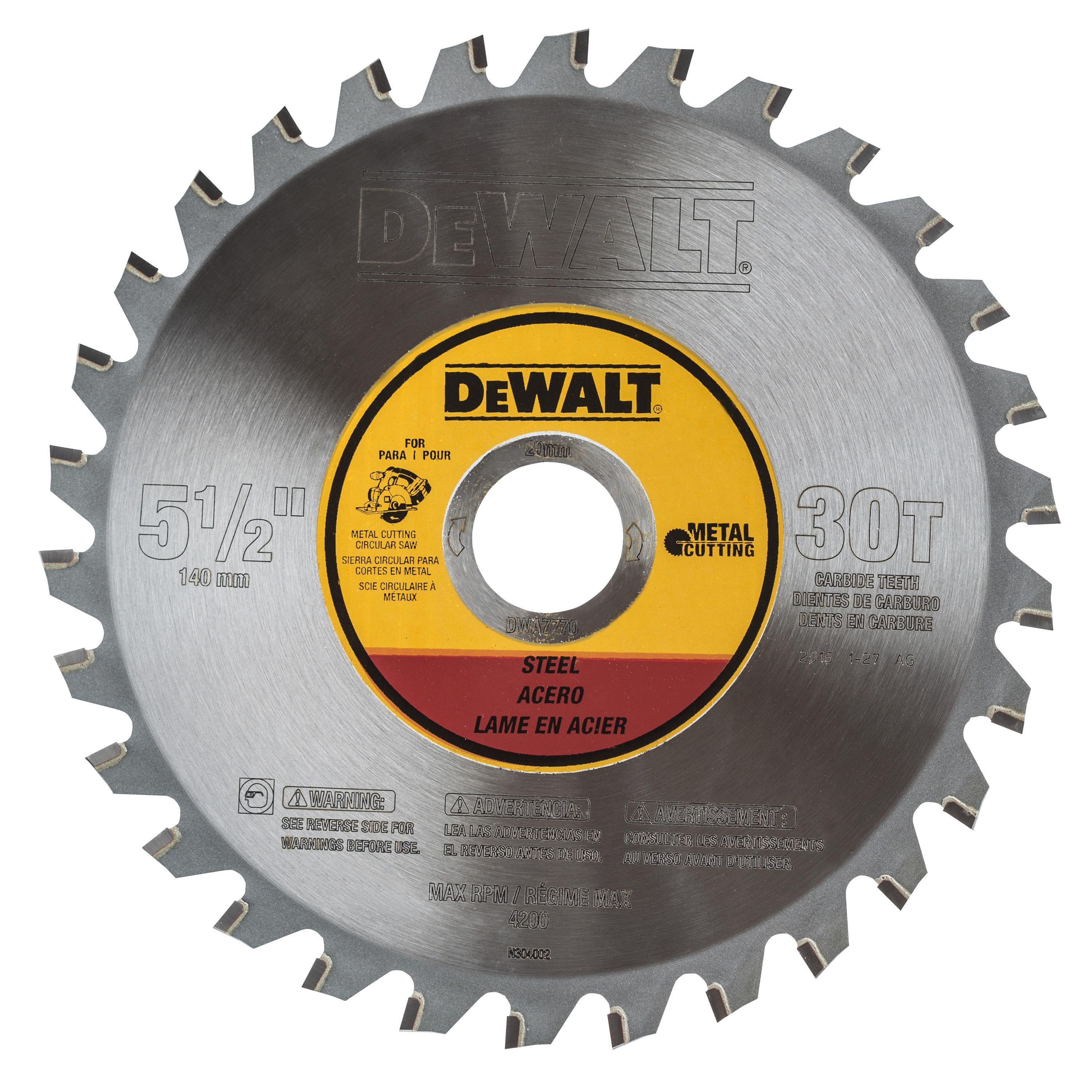 product Black+Decker® DW9153 Combination Cordless Circular Saw Blade, 6-1/2 in Dia x 0.039 in THK, 5/8 in Arbor, Steel Blade, 90 Teeth