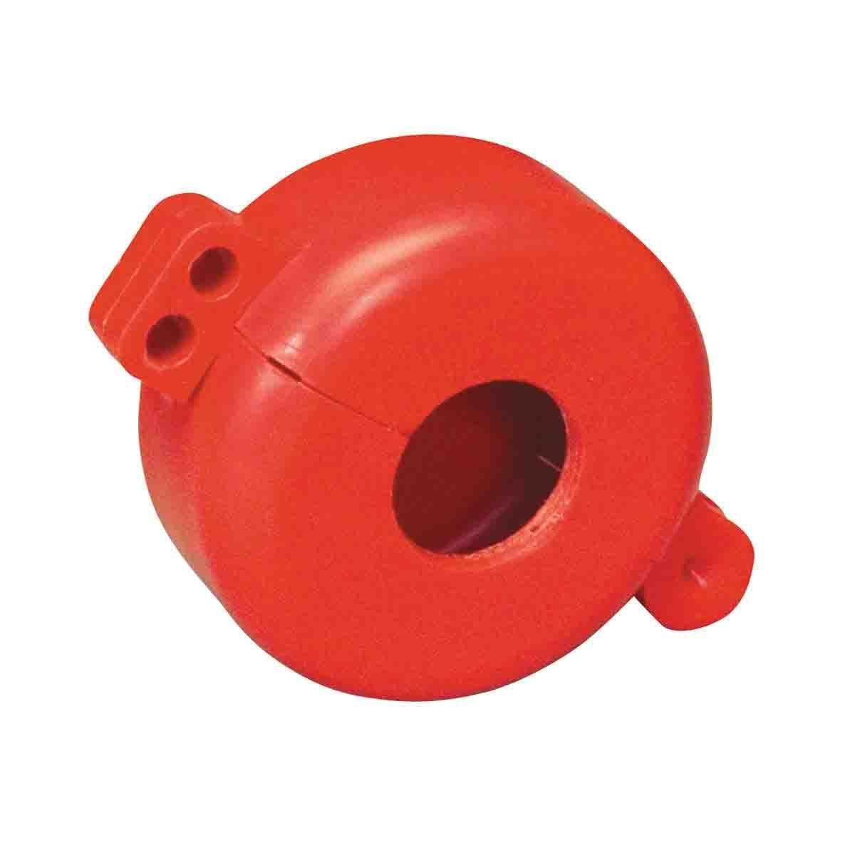 Brady&reg; 103536 Small Ball Valve Lockout, Fits Min Handle Size: 1 in W x 0.32 in THK, Fits Min Pipe Size: 1/4 in, Fits Max Pipe Size: 1 in, -40 deg F Min Temperature, 347 deg F Max