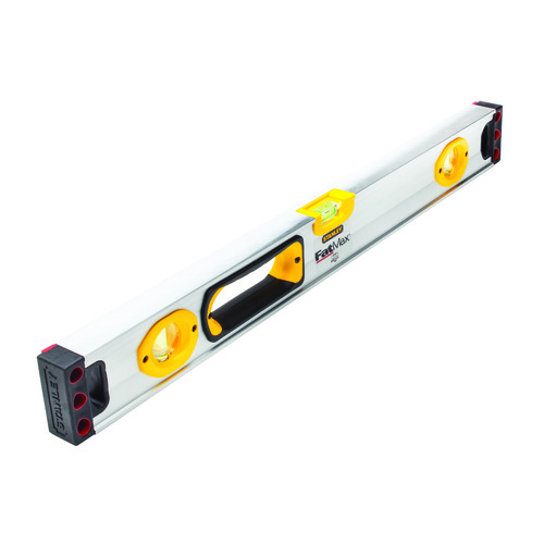 product Stanley® Pro I-Beam™ 42-480 Non-Magnetic Professional I-Beam Level, 48 in L, 3 Vials, Aluminum, (1) Level/(2) Plumb Vial Position, 0.0015 in/in Accuracy