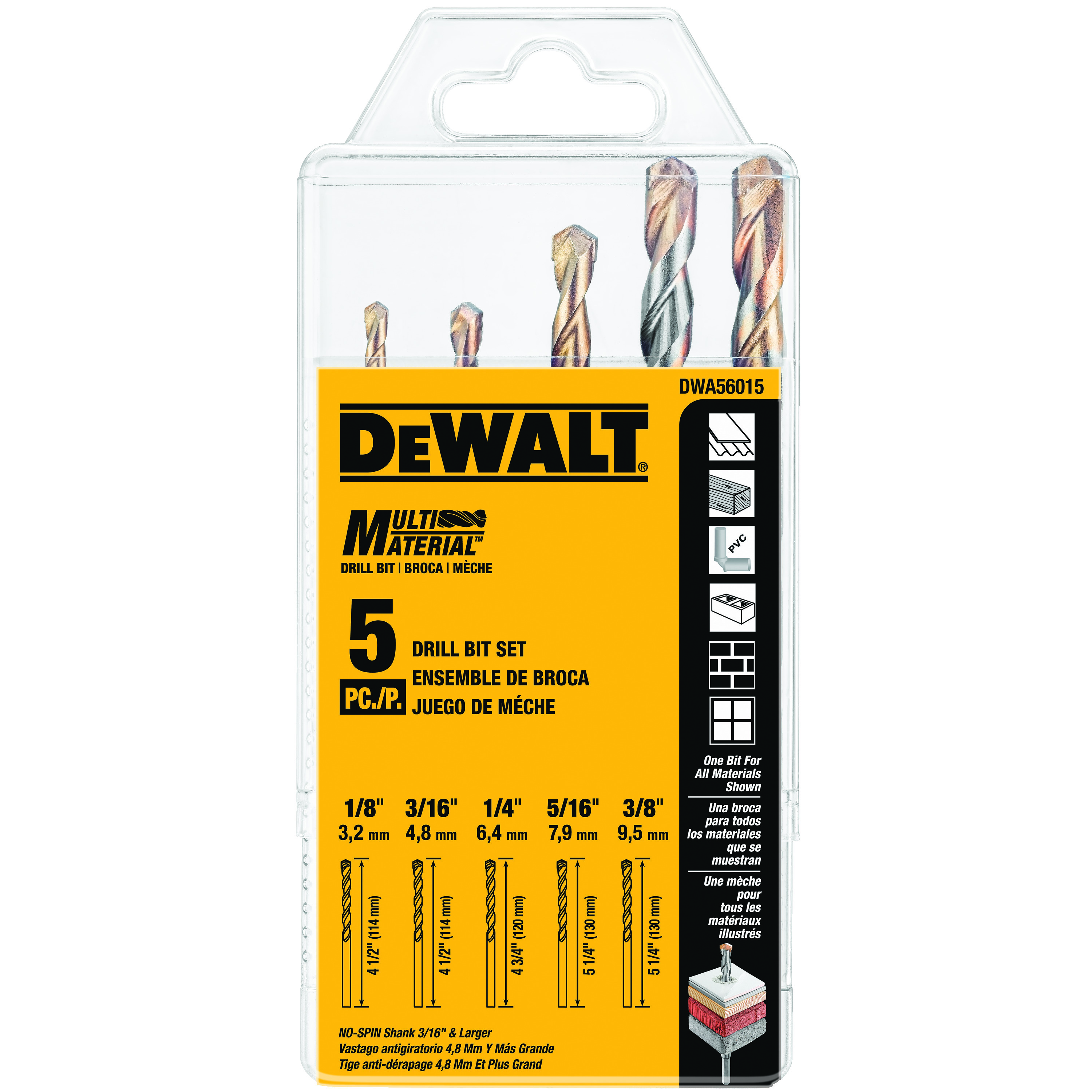 Dewalt multi purpose impact best sale rated drill bit set