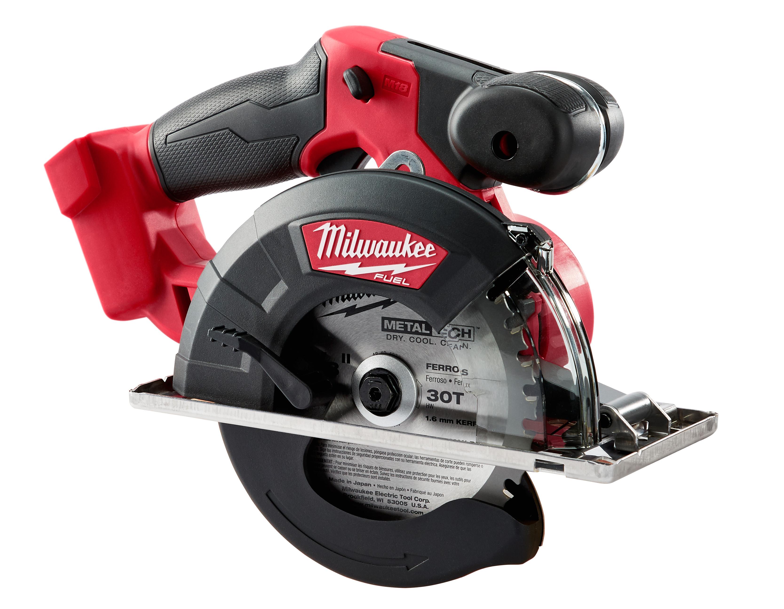 Milwaukee® M18 FUEL™ 2732-20 Cordless Circular Saw, 7-1/4 in Blade, 5/8 in Arbor/Shank, 18 VDC, 2-1/2 in, 1-7/8 in D Cutting, M18™ Lithium-Ion Battery, Right Blade Side