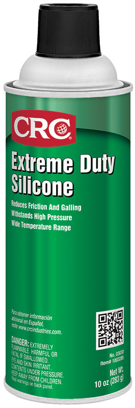CRC® 02094 Dry Film Extremely Flammable Multi-Purpose Silicone Lubricant, 16 oz Aerosol Can, Liquid Form, Clear/Water White, -40 to 400 deg F