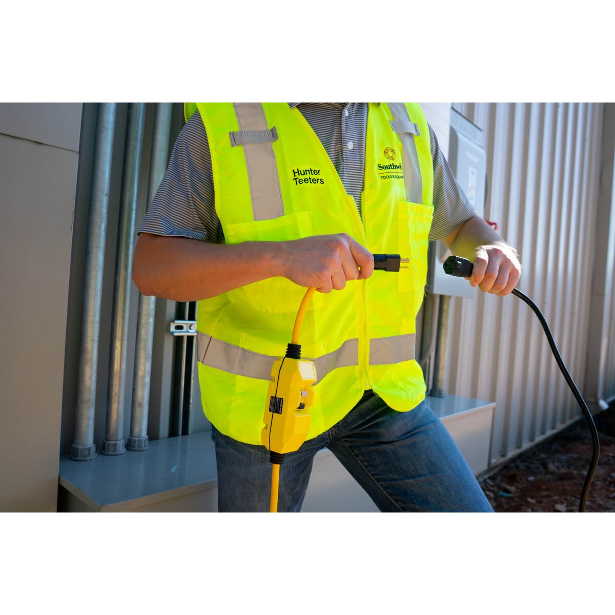 Southwire&reg; Surge Guard&reg; 26020124-2 Type SJTW-A GFCI In-Line Cord Set, 120 V AC, 15 A, 14 AWG Conductor