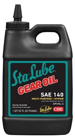 Sta-Lube&reg; 1007799 API/GL-4 Hypoid Multi-Purpose Non-Flammable Gear Oil, 32 oz Bottle, Mild Odor/Scent, Liquid Form, SAE 140 Grade, Amber