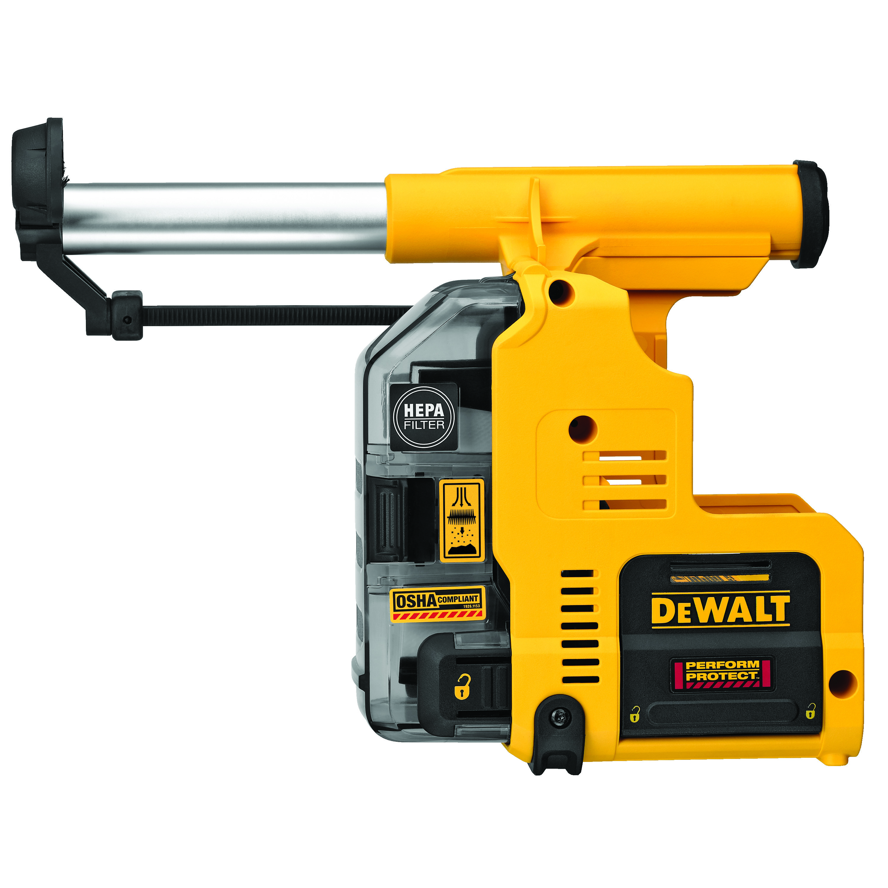 product DeWALT® D25301D Cordless Dust Extractor Telescope, For Use With DeWALT® Corded and Cordless SDS Rotary Hammer, Black