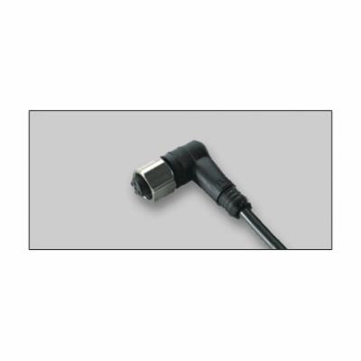 IFM Ecomat400&reg; E18017 Cordset, M12x1 Angled Female Connector, 5 m L Cable, 4 Poles