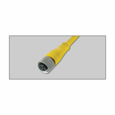 IFM Ecomat400&reg; E18207 Cordset, 1/2-20 UNF Straight Female Connector, 10 m L Cable, 3 Poles