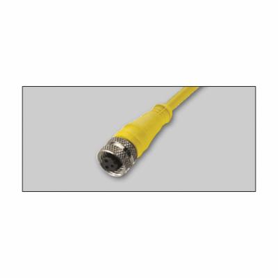 IFM Ecomat400&reg; E18213 Cordset, 1/2-20 UNF Straight Female Connector, 5 m L Cable, 3 Poles