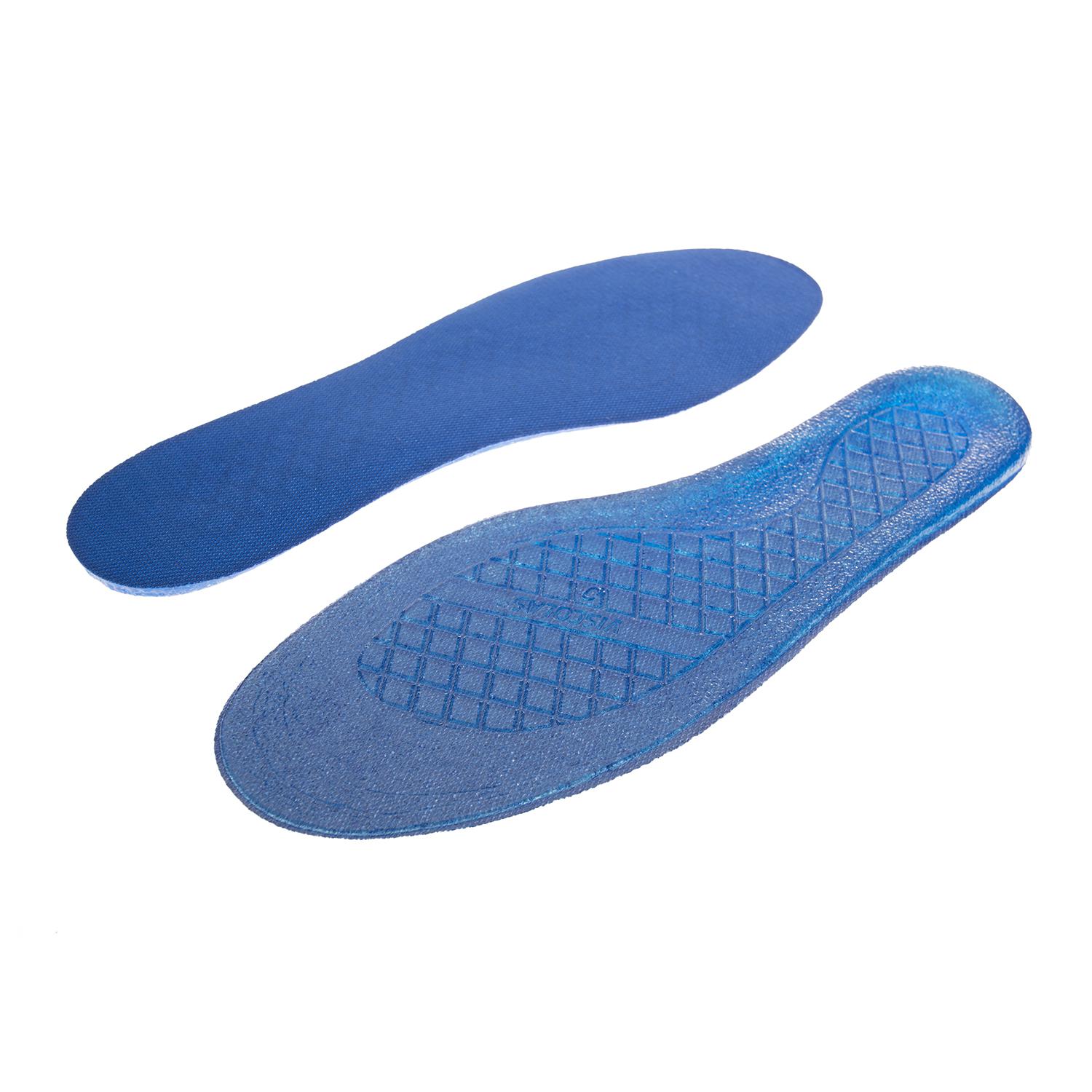 Impacto&reg; VI4783C RELIEVER Anti-Fatigue Foot Protection, Unisex, SZ 8 to 10 Men's, SZ 10 to 12 Women's, Polyurethane Elastomer/Fabric, Blue