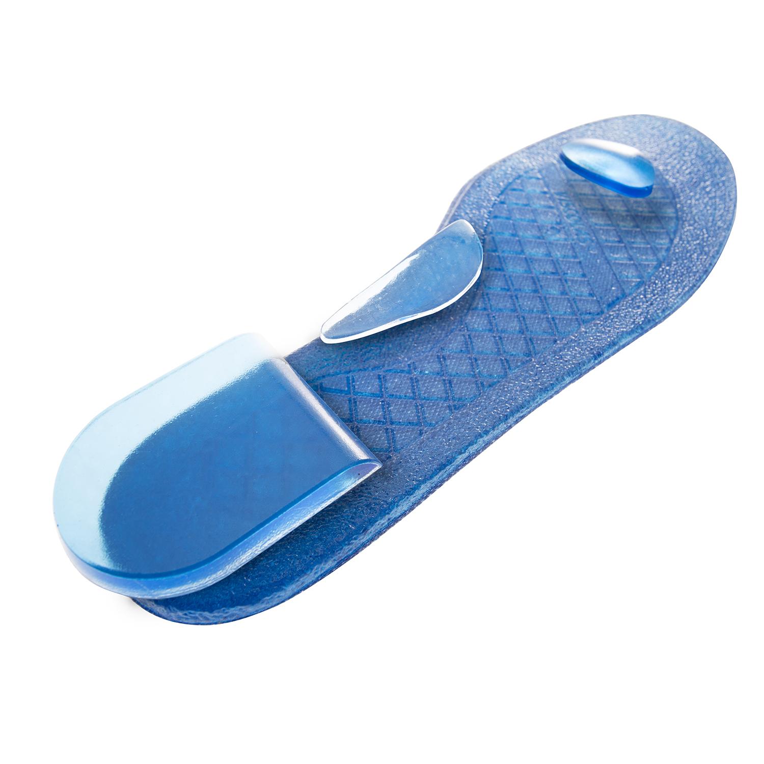 Impacto&reg; VI4783C RELIEVER Anti-Fatigue Foot Protection, Unisex, SZ 8 to 10 Men's, SZ 10 to 12 Women's, Polyurethane Elastomer/Fabric, Blue