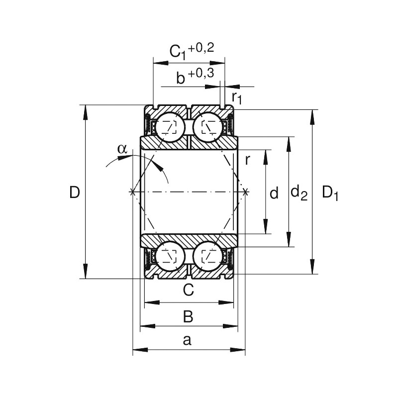 INA G5206-2RS-N INAG5206-2RS-N
