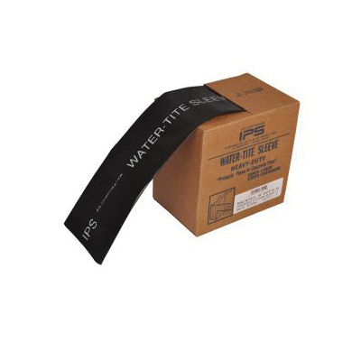 Water-Tite 83411, WTSBK Pipe Sleeve, 1-1/4 to 2 in Nominal, 200 ft Roll L x 6 mil THK, Polyethylene, Black, Domestic