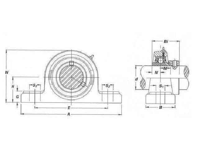 IPTCI Bearings SNASP 210 32 IPTSNASP210-32