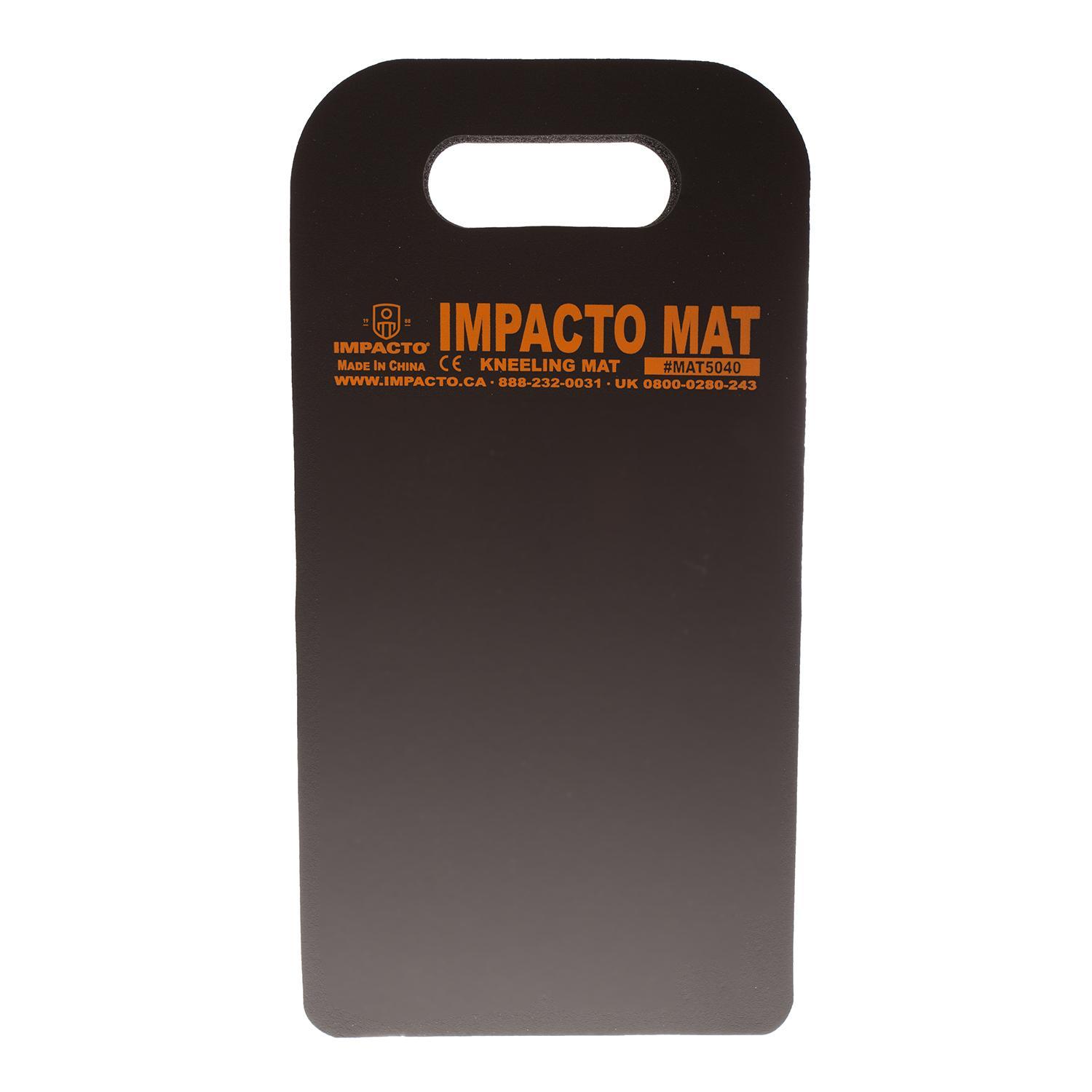 Impacto&reg; MAT5040 Kneeling Mat With Carrying Handle, 16 in L x 8 in W x 1 in THK, Closed Cell Foam Rubber, Black