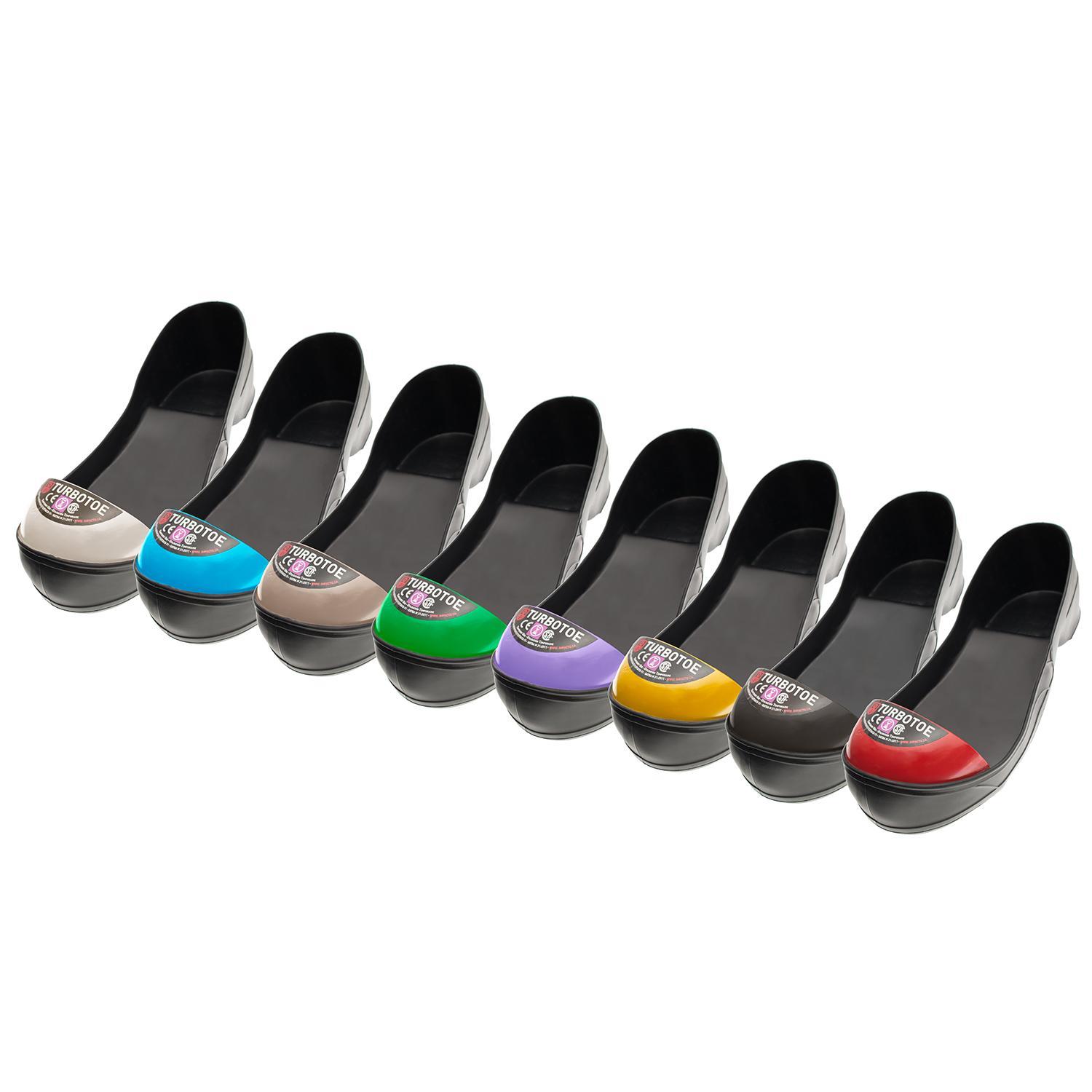 Impacto® TTUL TURBOTOE® Toe Cap, Unisex, SZ 10 to 11 Men's and SZ 12 to 13 Women's, Steel, Red, 75 lb Impact Strength, Pull-On Closure