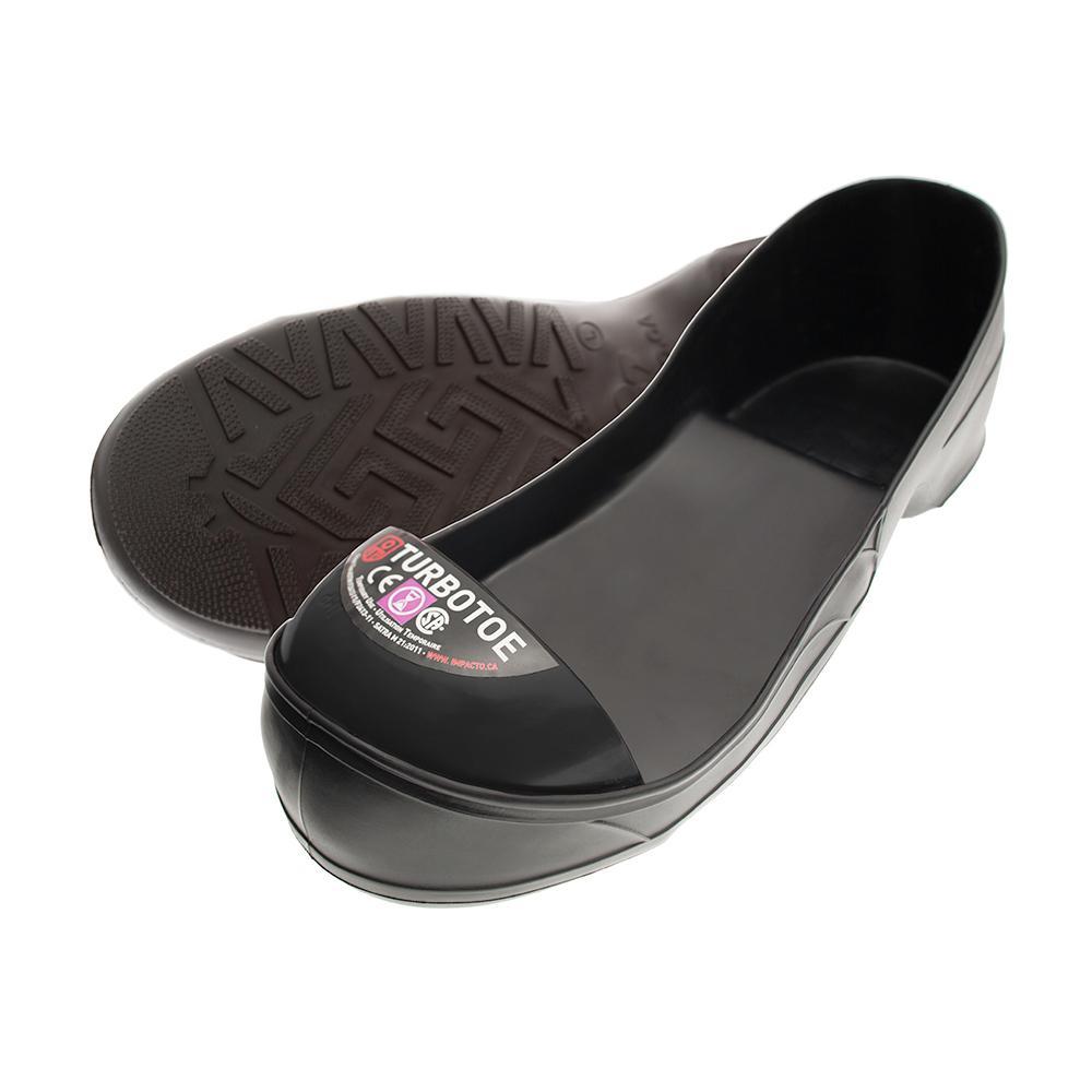 Impacto&reg; TTUXXXL TURBOTOE&reg; Toe Cap, Men's, SZ 15 to 16, Steel, Black, 75 lb Impact Strength, Pull-On Closure