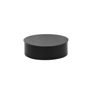 Imperial Round Stove Pipe End Cap - 24-gauge Steel - Matte Black