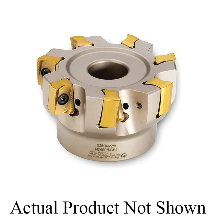 product Seco 02770596 Square 6™ Double Sided Insert Indexable Shoulder Mill, ANSI Code: R217.96-01.00-3-04-5A, 25.4 mm Dia Cutting, Weldon/C-Locked Shank, Right Hand Cutting, 90 deg Lead Angle, 4 mm Max Depth of Cut