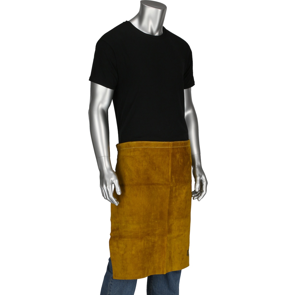 Best Welds&reg; Q6 Bib Apron, 42 in L x 24 in W, Leather, Golden Brown