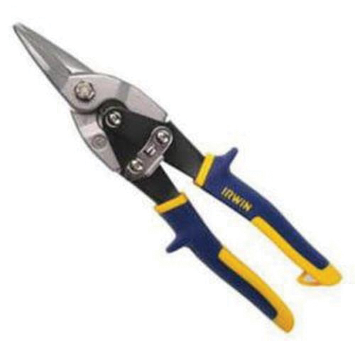Crescent&reg;M6R Aviation Snip, 18 ga Low Carbon Steel Cutting, 1-1/4 in L of Cut, Left/Straight Snip, Molybdenum Steel Blade, Non-Slip/Textured Grip