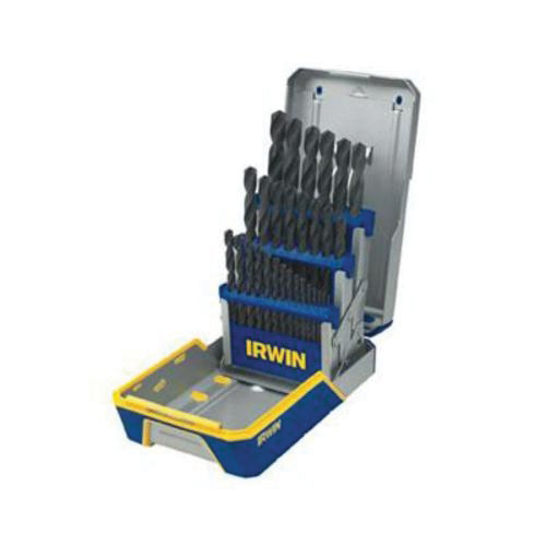 Cle-Line&reg; C18122 1879 Heavy Duty Jobber Length Drill Set, 1/16 in Min Drill Bit, 1/2 in Max Drill Bit, 135 deg Drill Point Angle, 29 Pieces, HSS, Oxide Treated