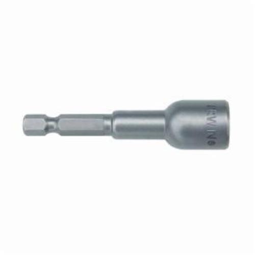Apex&reg; M6N-0806-2 Magnetic Power Drive Nutsetter, 3/16 in Hex Point, Hex Shank, 2 in OAL, Steel