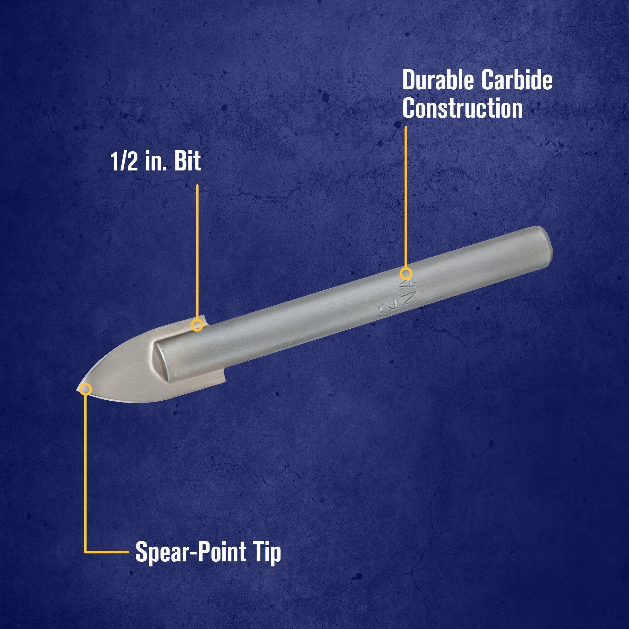 product DeWALT® DW5403B25 Hammer Drill Bit, 3/16 in Drill Bit, 25/64 in SDS Plus® Shank, 4-1/2 in D Cutting, Carbide Cutting Edge, 6-1/2 in OAL