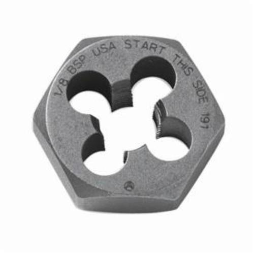 product Irwin&reg; Hanson&reg; 6536 Flat Hex Threading Die, 3/8-24 Thread UNF Thread, 3/8 in THK, 1.137 in OD Die, High Carbon Steel